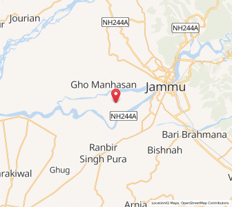 Map of Chak Bhure, Kashmir