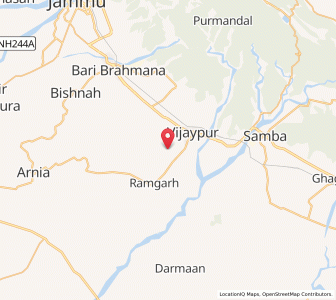 Map of Chak Daulat, Kashmir