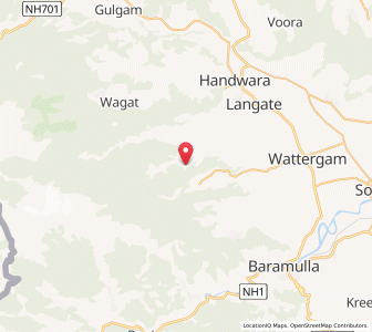 Map of Chak Dudhkul, Kashmir