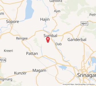Map of Chak Ganasthan, Kashmir