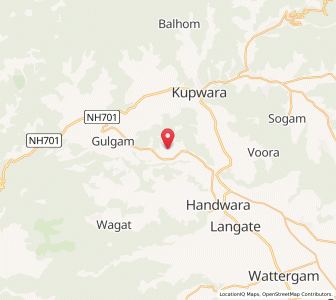 Map of Chak Giripur, Kashmir