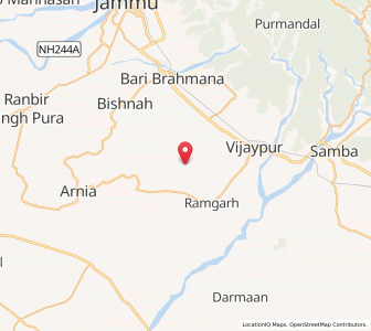 Map of Chak Guran, Kashmir