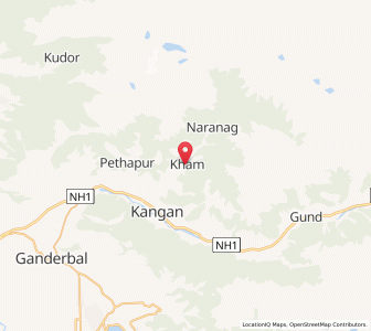 Map of Chak Halimkhan, Kashmir