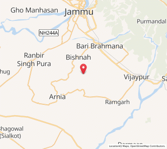 Map of Chak Hasil, Kashmir