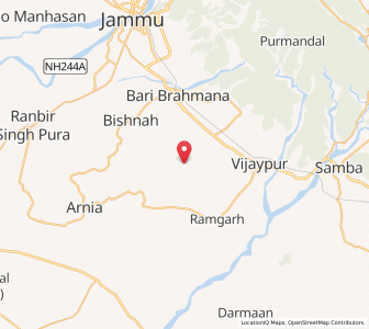 Map of Chak Keshab, Kashmir