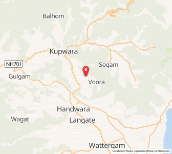 Map of Chak Kigam, Kashmir
