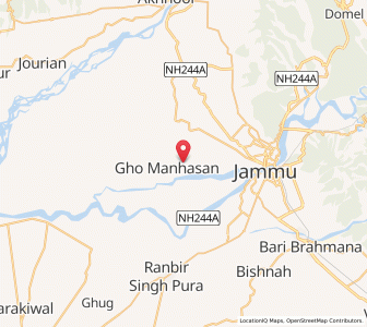 Map of Chak Laldin, Kashmir