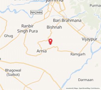 Map of Chak Majra, Kashmir