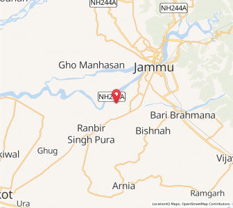 Map of Chak Mangu, Kashmir