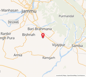 Map of Chak Mian Sahib Singh, Kashmir