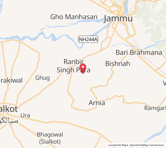 Map of Chak Mohammadyar, Kashmir