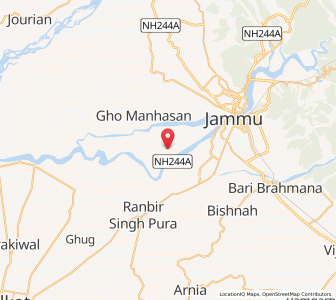 Map of Chak Nawada, Kashmir