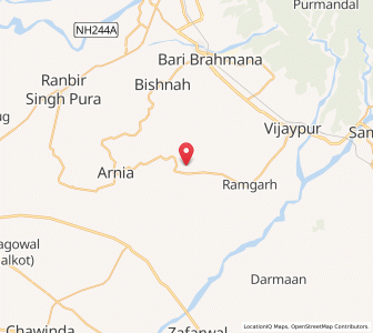 Map of Chak Nazar, Kashmir