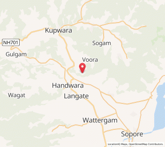 Map of Chak Nutnus, Kashmir