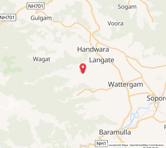 Map of Chak Petha Shatgund, Kashmir