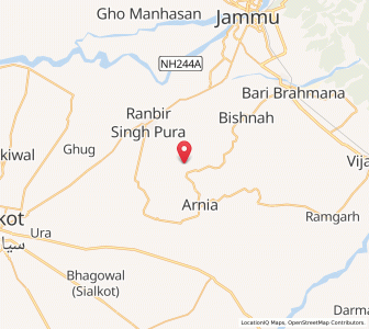 Map of Chak Preman, Kashmir