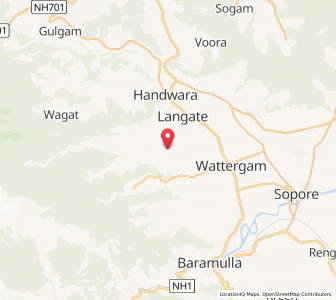 Map of Chak Purn, Kashmir