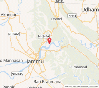 Map of Chak Rakwalan, Kashmir