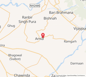 Map of Chak Ramdas, Kashmir