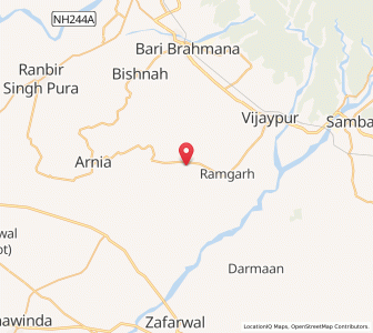 Map of Chak Shama, Kashmir