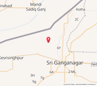 Map of Chak Six, Rajasthan