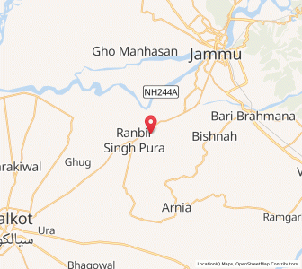 Map of Chak Talib, Kashmir