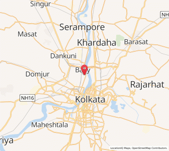 Map of Chakapara, West Bengal