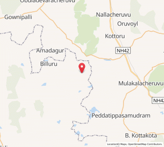 Map of Chakavel, Karnataka