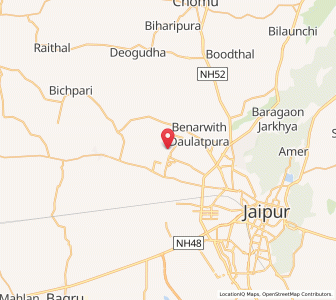 Map of Chakbawri, Rajasthan