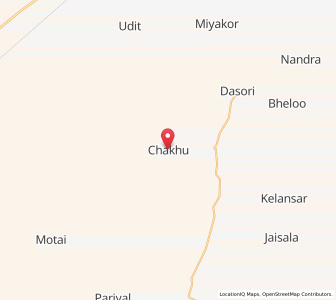 Map of Chakhu, Rajasthan