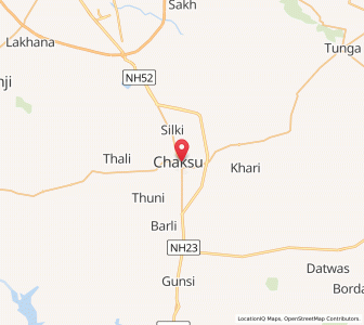 Map of Chaksu, Rajasthan