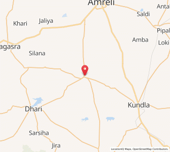 Map of Chalala, Gujarat