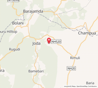 Map of Chamakpur, Odisha