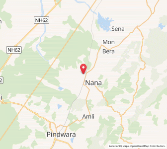 Map of Chamanderi, Rajasthan