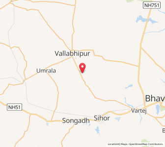 Map of Chamardi, Gujarat