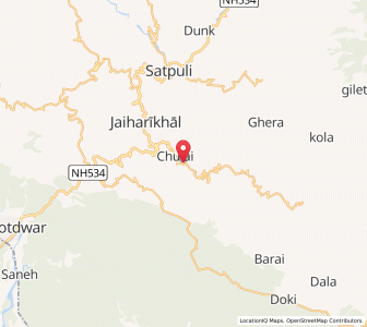 Map of Chametha, Uttarakhand