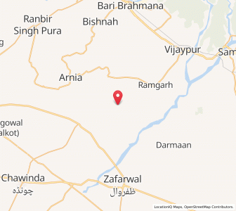 Map of Chamlial, Kashmir