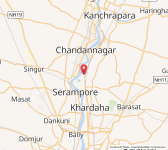 Map of Champdani, West Bengal