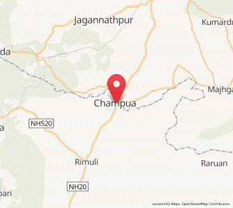 Map of Chāmpua, Odisha
