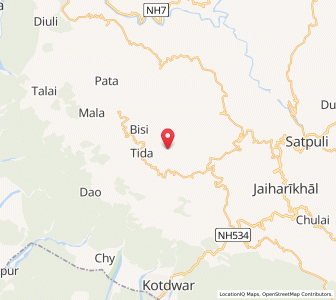 Map of Chamsul, Uttarakhand