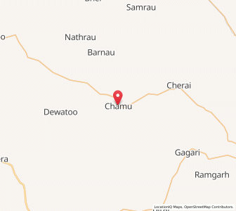 Map of Chamu, Rajasthan