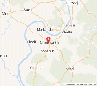 Map of Chamursi, Maharashtra