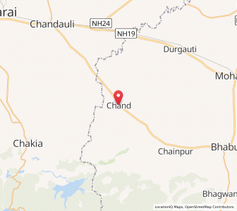 Map of Chand, Uttar Pradesh