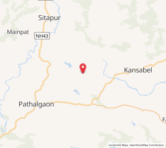 Map of Chandagar, Chhattisgarh
