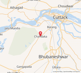 Map of Chandaka, Odisha