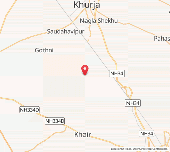 Map of Chandaus, Uttar Pradesh