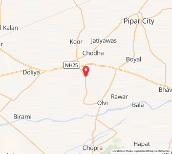 Map of Chandelao, Rajasthan