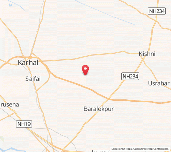 Map of Chandepur, Uttar Pradesh
