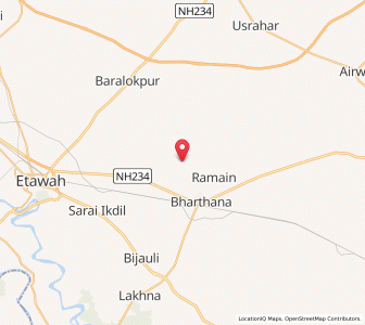 Map of Chandethi, Uttar Pradesh