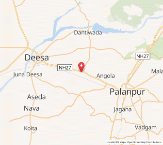 Map of Chandisar, Gujarat